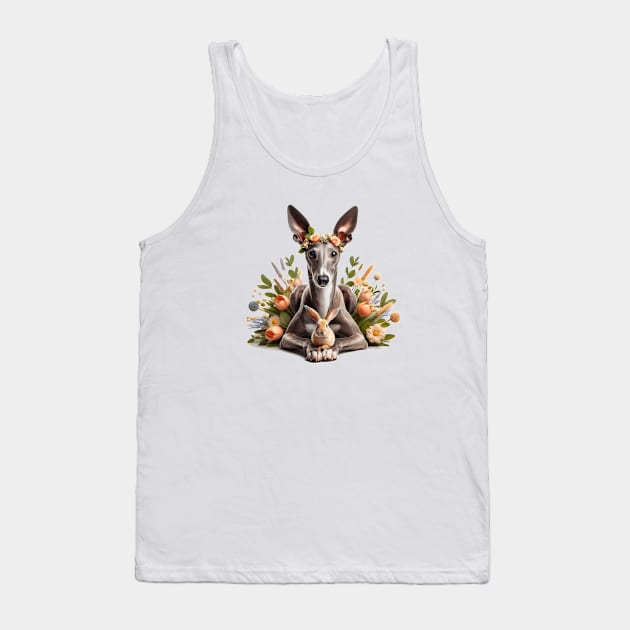 Greyhound and Bunny Tank Top by Greyhounds Are Greyt